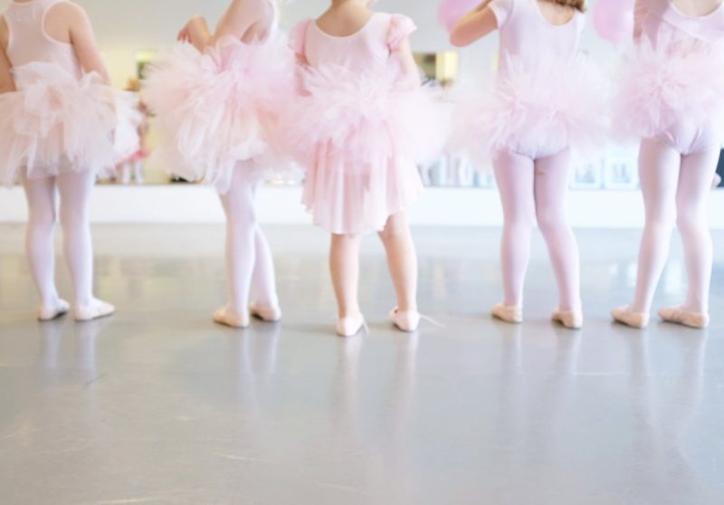 Ballet les kinderen roze tutu