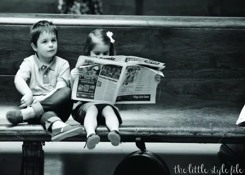 Kinderen lezen de krant